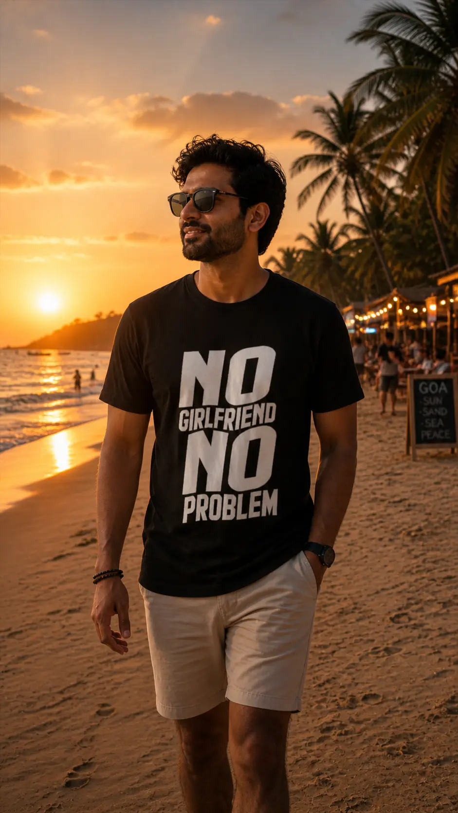 ChatGPT Image May 2, 2026, 02_47_13 AM (1) No GF No Problem – Regular T-Shirt | Round Neck - Image 1