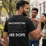 Semiconductors Are Dope – Oversized Graphic T-Shirt - Back