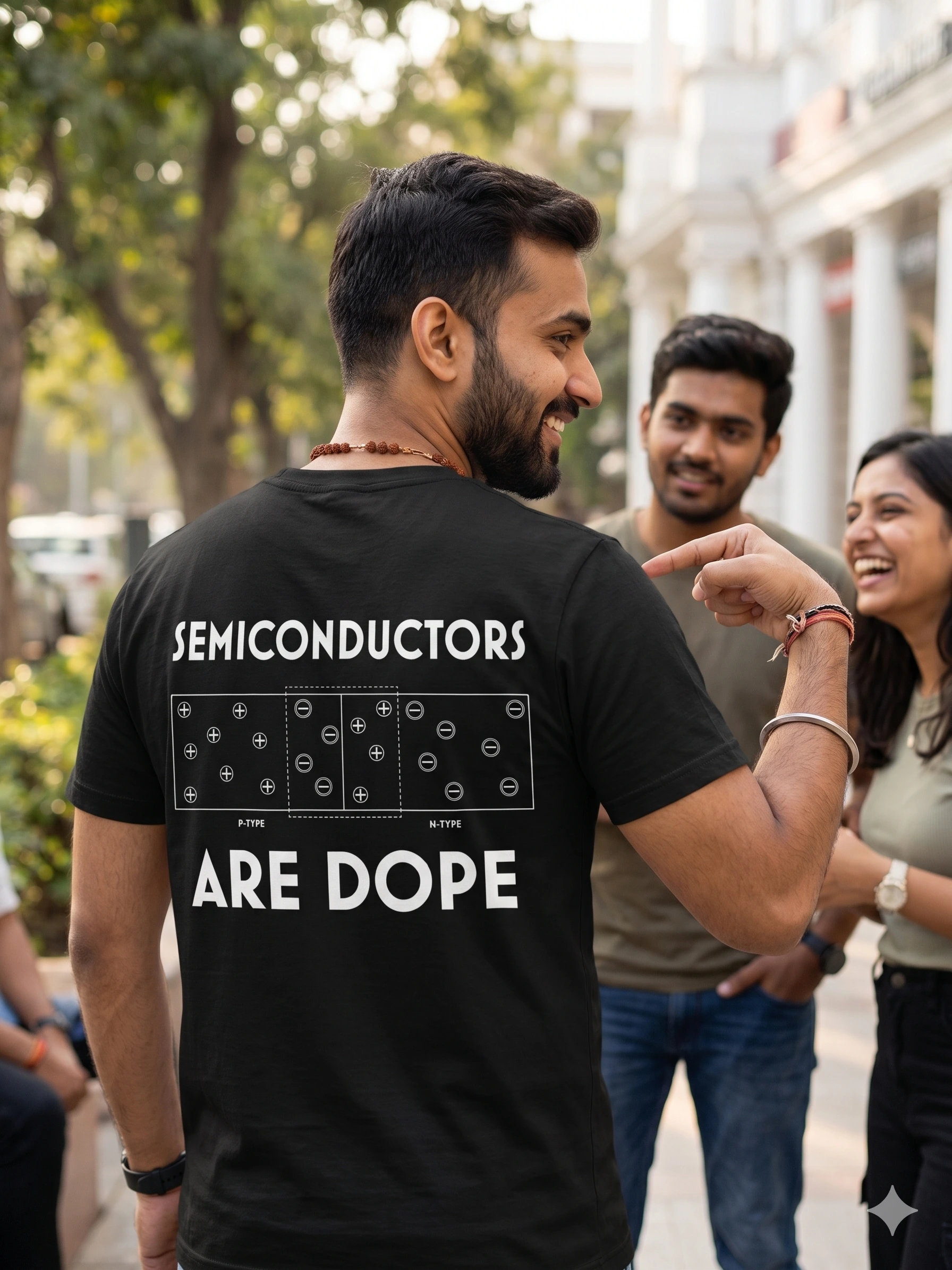 Gemini_Generated_Image_6x4ah96x4ah96x4a Semiconductors Are Dope – Oversized Graphic T-Shirt - Back - Image 1