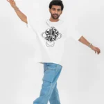 আদরে বাদর– Bengali Graphic Printed Oversized T-Shirt