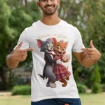 Ballroom Bliss Cat Couple Graphic T-Shirt – Regular Fit