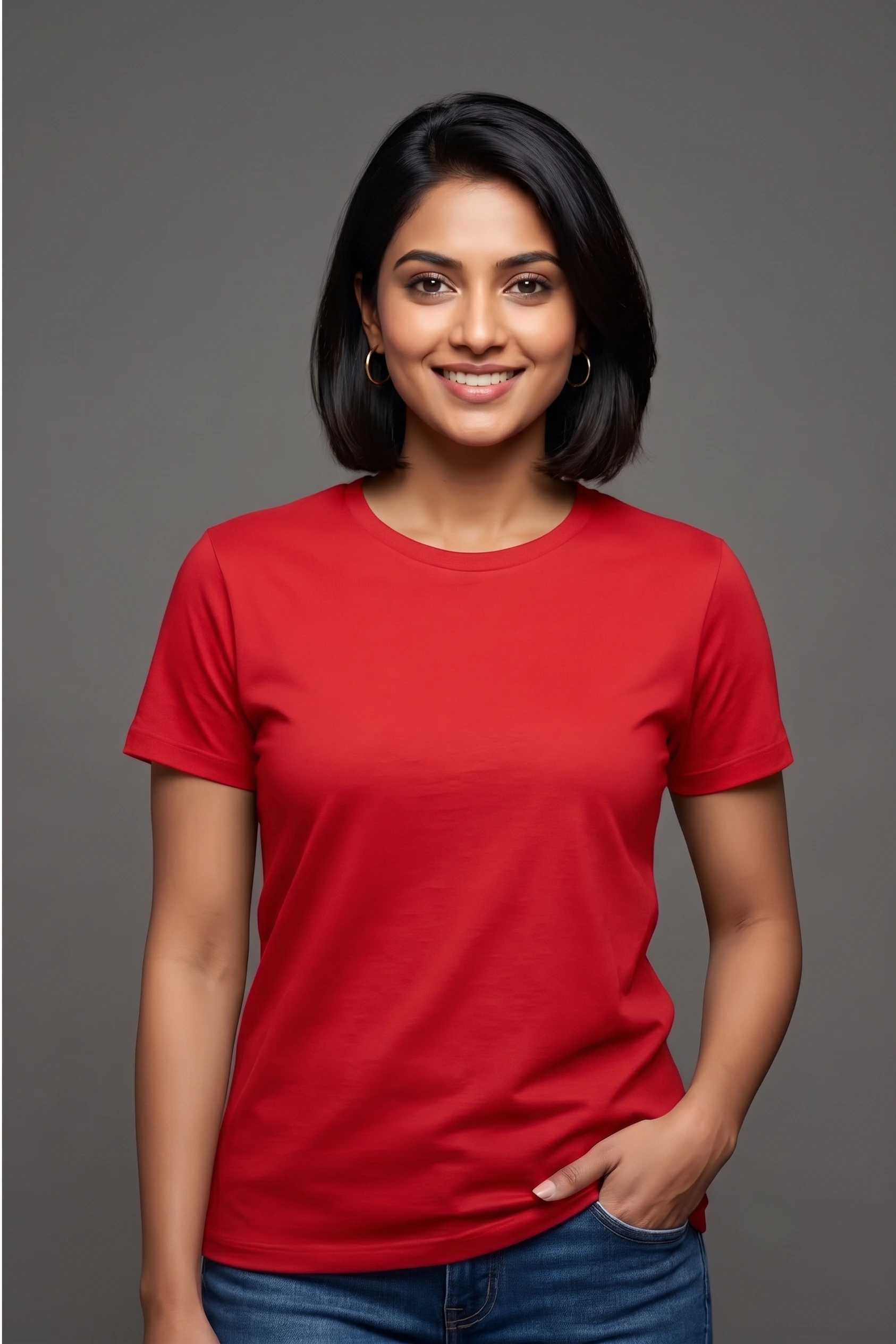 Gemini_Generated_Image_98deqv98deqv98de-ezremove Red Regular T-Shirt - Image 1